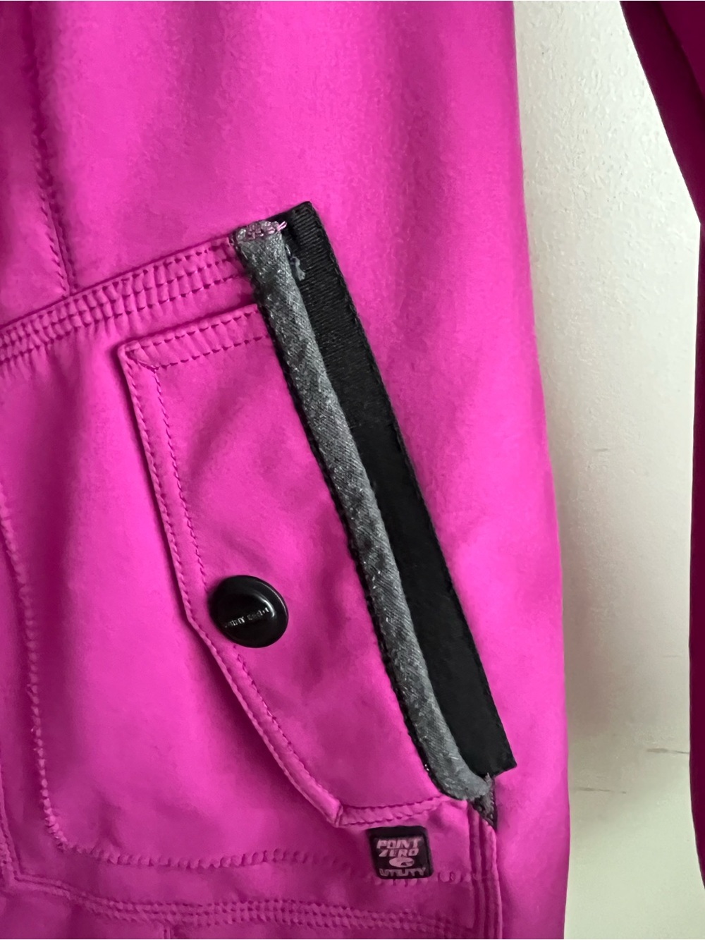 Point Zero Magenta Hooded Puffer Jacket with Faux Fur Trim - Picture 6 of 12